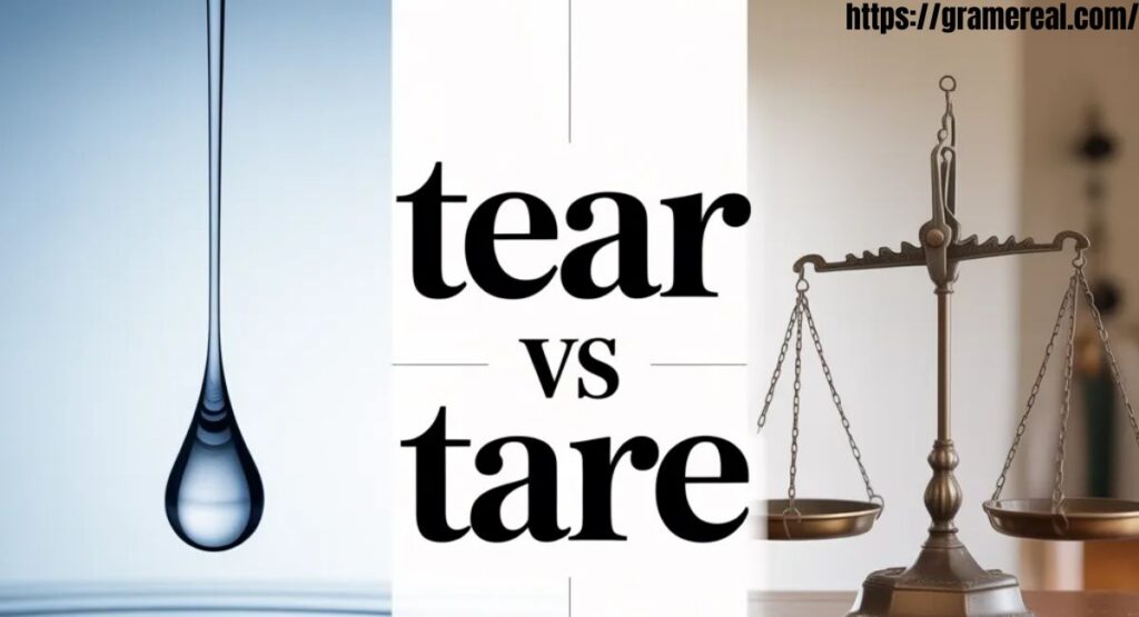 Tear vs tare