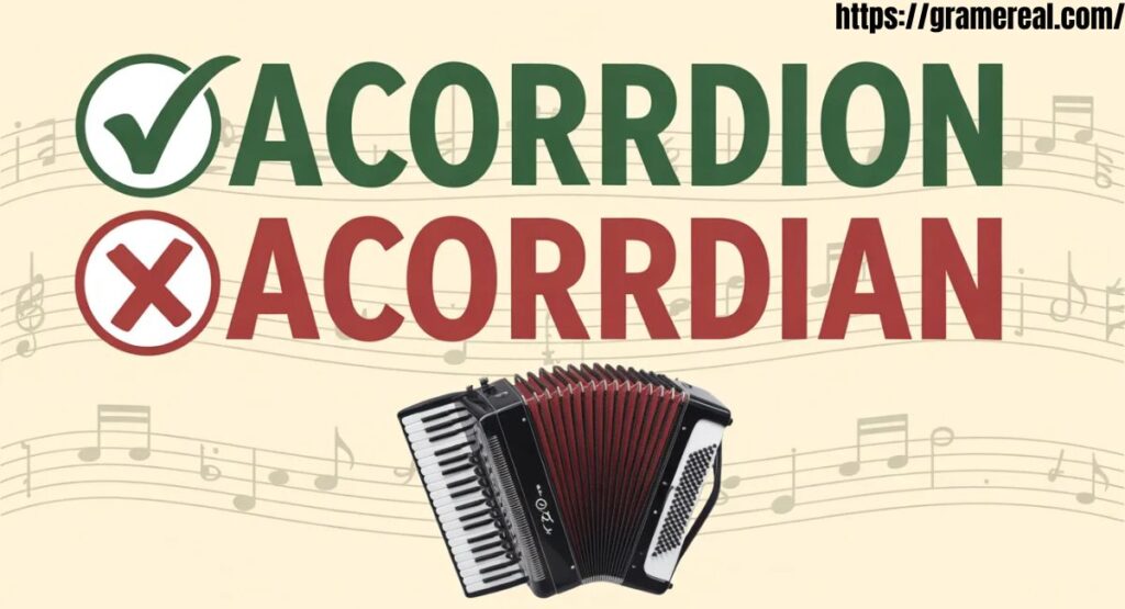 Difference between Accordion vs accordian
