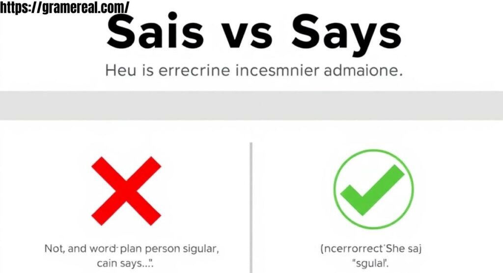 Sais vs Says: A Common English Spelling Confusion