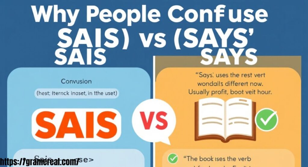 Sais vs Says: A Common English Spelling Confusion