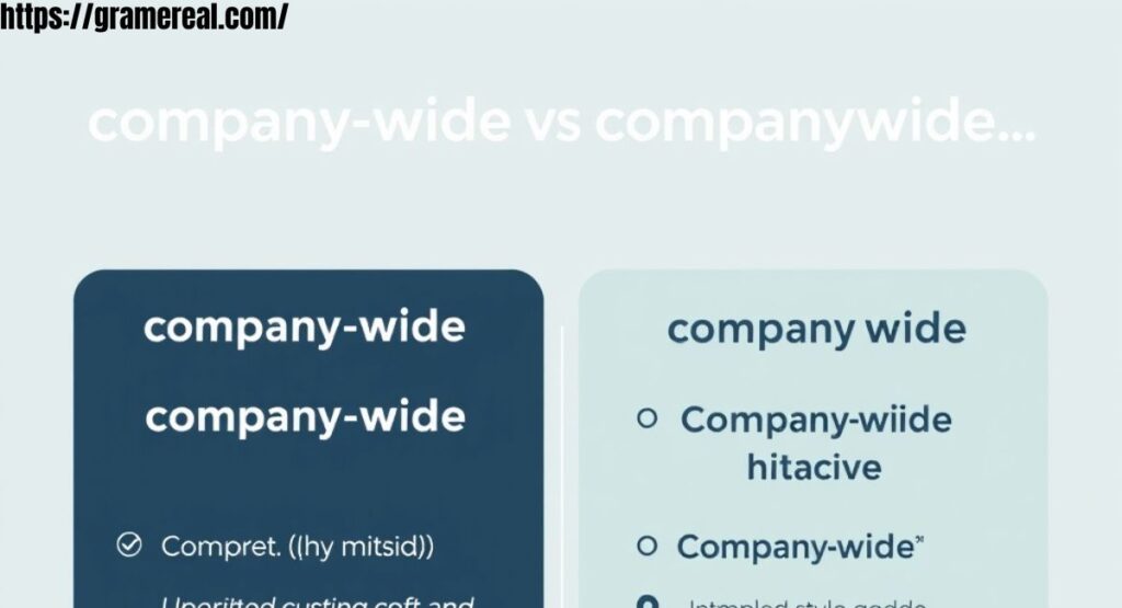 Company-wide or companywide