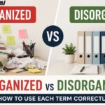 Unorganized vs Disorganized: How to Use Each Term Correctly