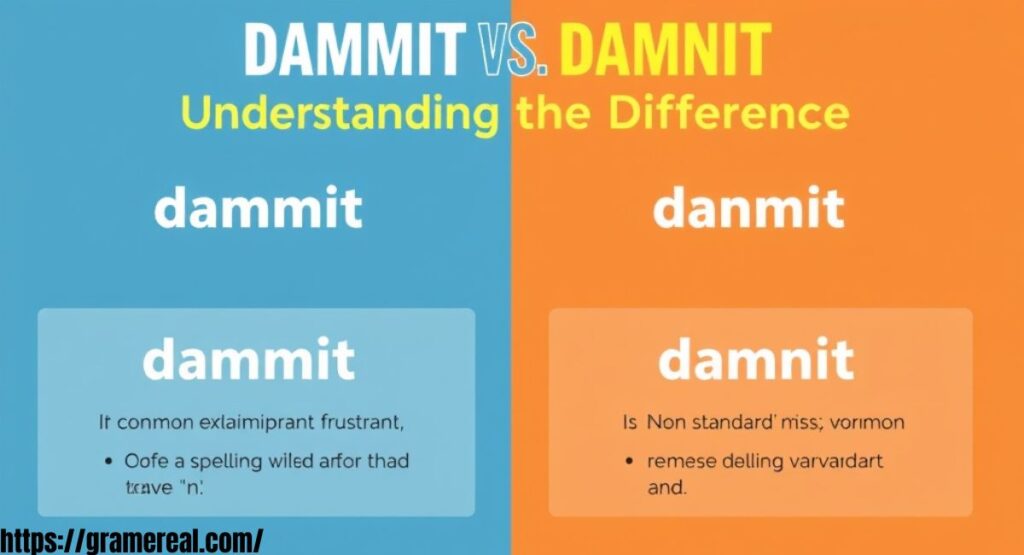 Dammit or Damnit: Understanding the Difference