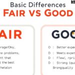 Basic differences between Fair vs good