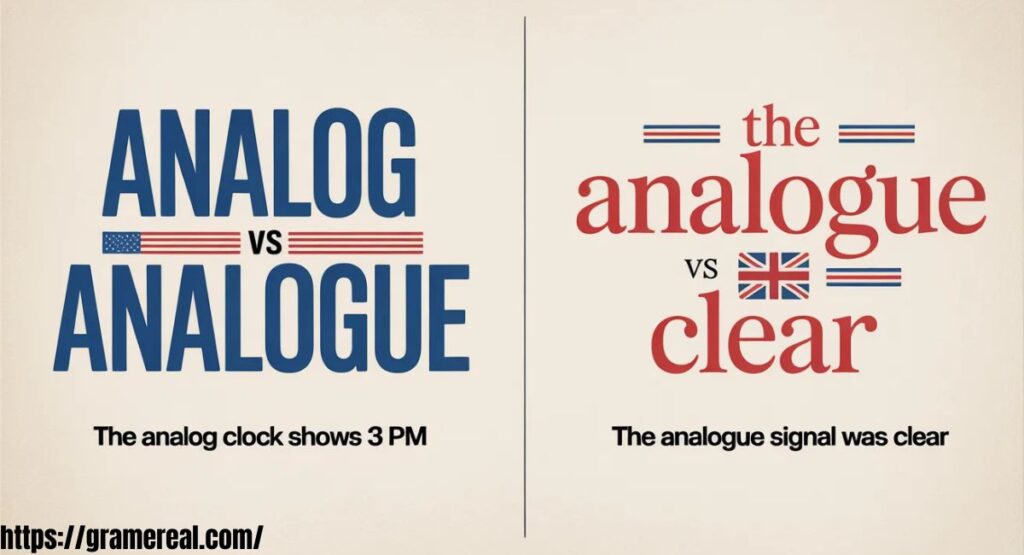 Analog vs Analogue: How to Use Them Correctly