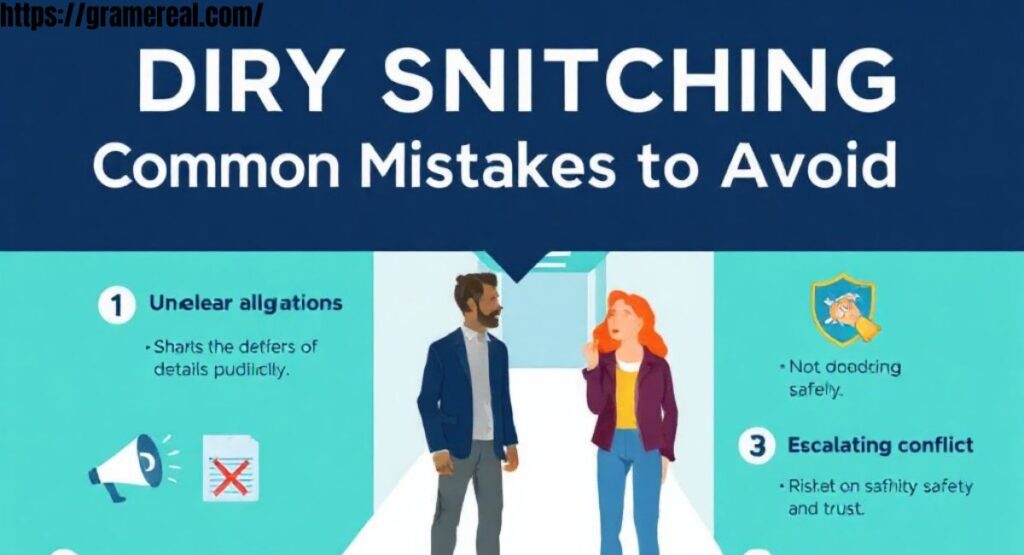 Dry Snitching: Common Mistakes to Avoid