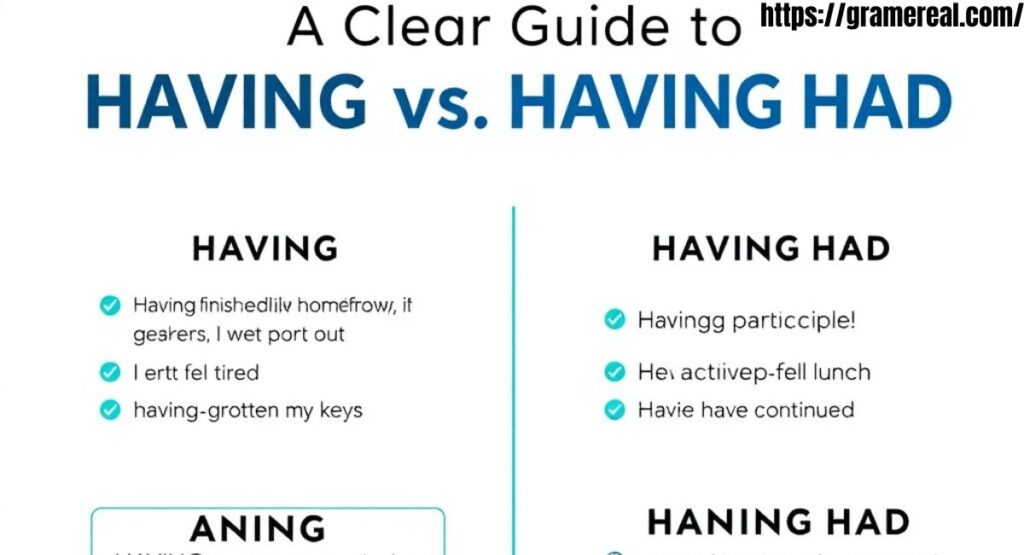 A clear guide to having vs having had