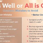 All Is Well or All Is Good: Common Mistakes to Avoid